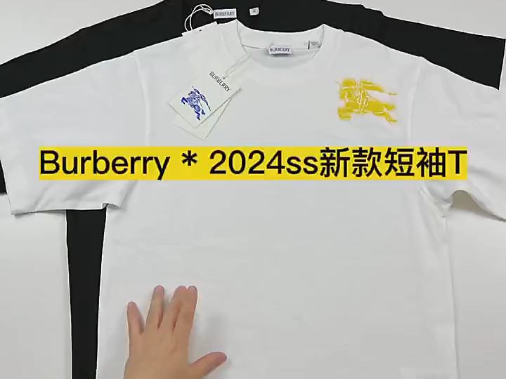 实拍讲解—— Burberry 2024新款短袖T高端定制顶级品质哔哩哔哩bilibili