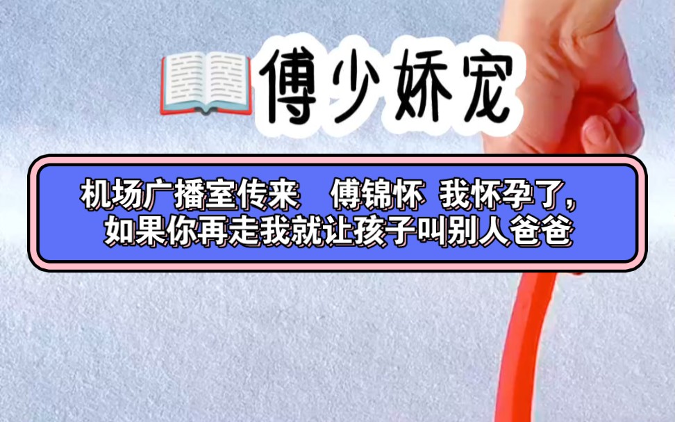 (傅少娇宠)重生后,追夫现场 机场大厅传来好听的女声 傅晋怀 我怀孕了 你再走我就让孩子叫别人爸爸哔哩哔哩bilibili