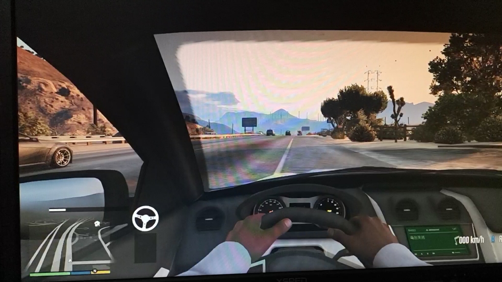 gta5罗技个29方向盘开车非常棒