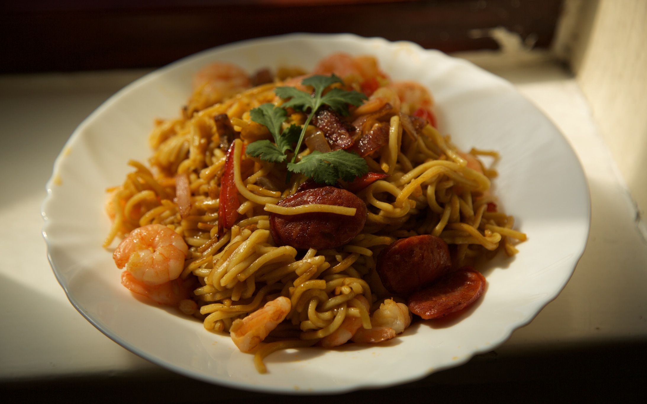 英国留学生饮食 (01) mia的炒面 鸡蛋番茄汤