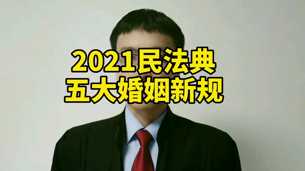 2021民法典五大婚姻新规!哔哩哔哩bilibili