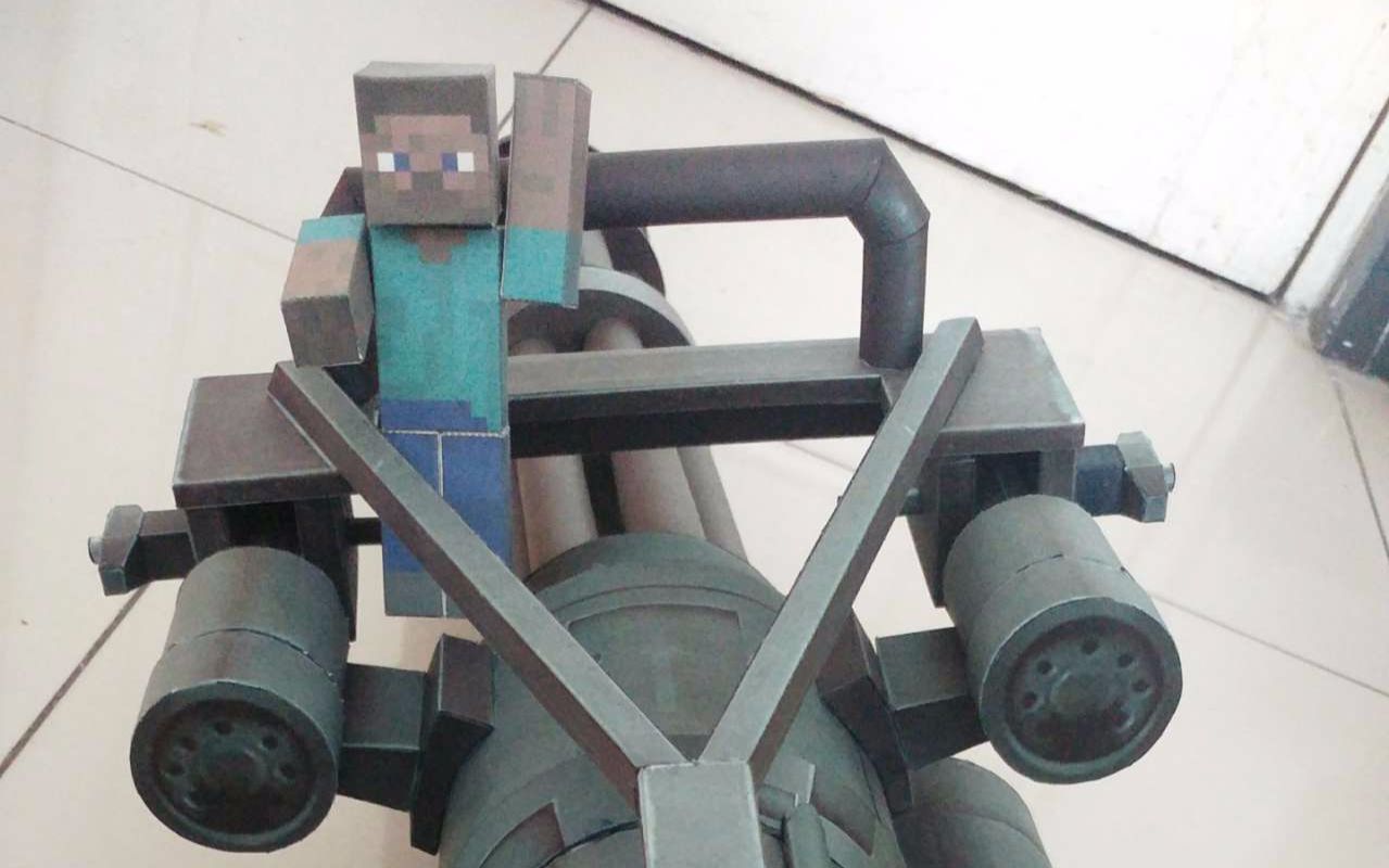 【纸模】加特林制作第九集(完结)制作一把m416模型