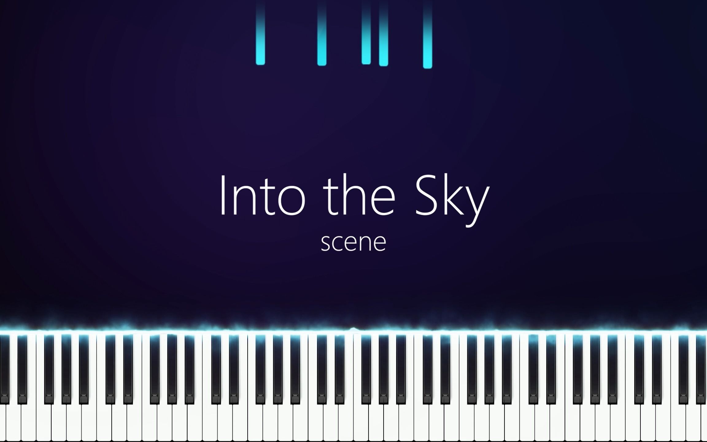 [图]Into the Sky | 机动战士高达：独角兽 | scene | Synthesia | 钢琴 | 泽野弘之