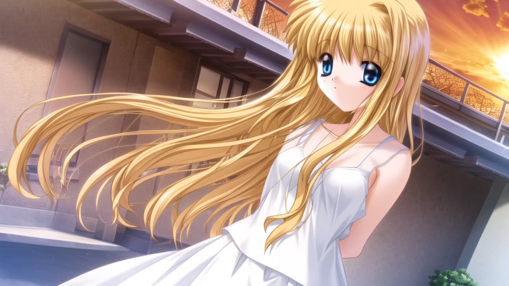 5 galgame《air》女主神尾观铃lora模组)"夕阳下的黄昏,往人你还要在