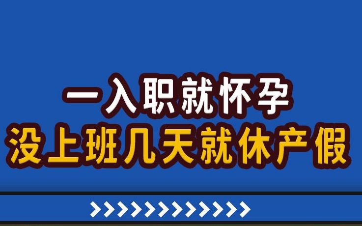 【高能职场故事】刚入职就怀孕,没上班几天开始休产假!?哔哩哔哩bilibili