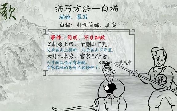 [图]古诗歌鉴赏 - 2.2.白描(Av61744653,P2)