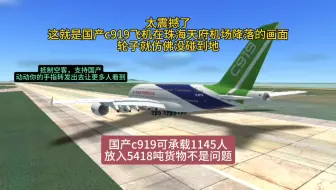 老人群疯传的c919降落视频（7，勿当真）