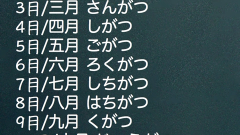 每日日语单词|日语中的月份表达哔哩哔哩bilibili