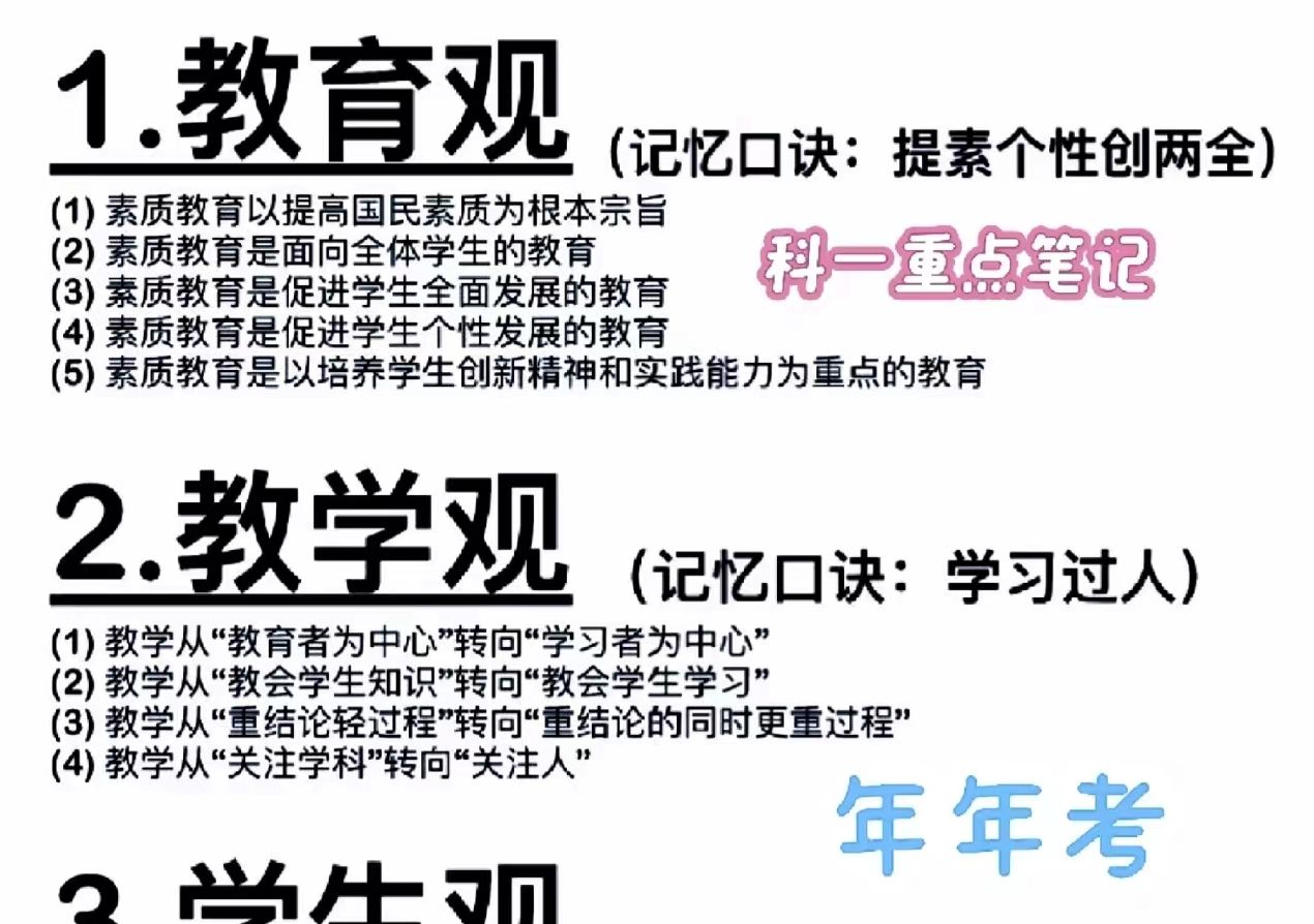 好背哭了!24下教资笔试重点就这些背会上岸!2024下半年幼儿小学初中高中教资考试笔试科目一科目二重点备考笔记学习方法资料网课真题上岸经验分享...