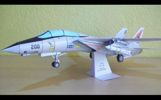 【纸模】f14"雄猫"战斗机制作