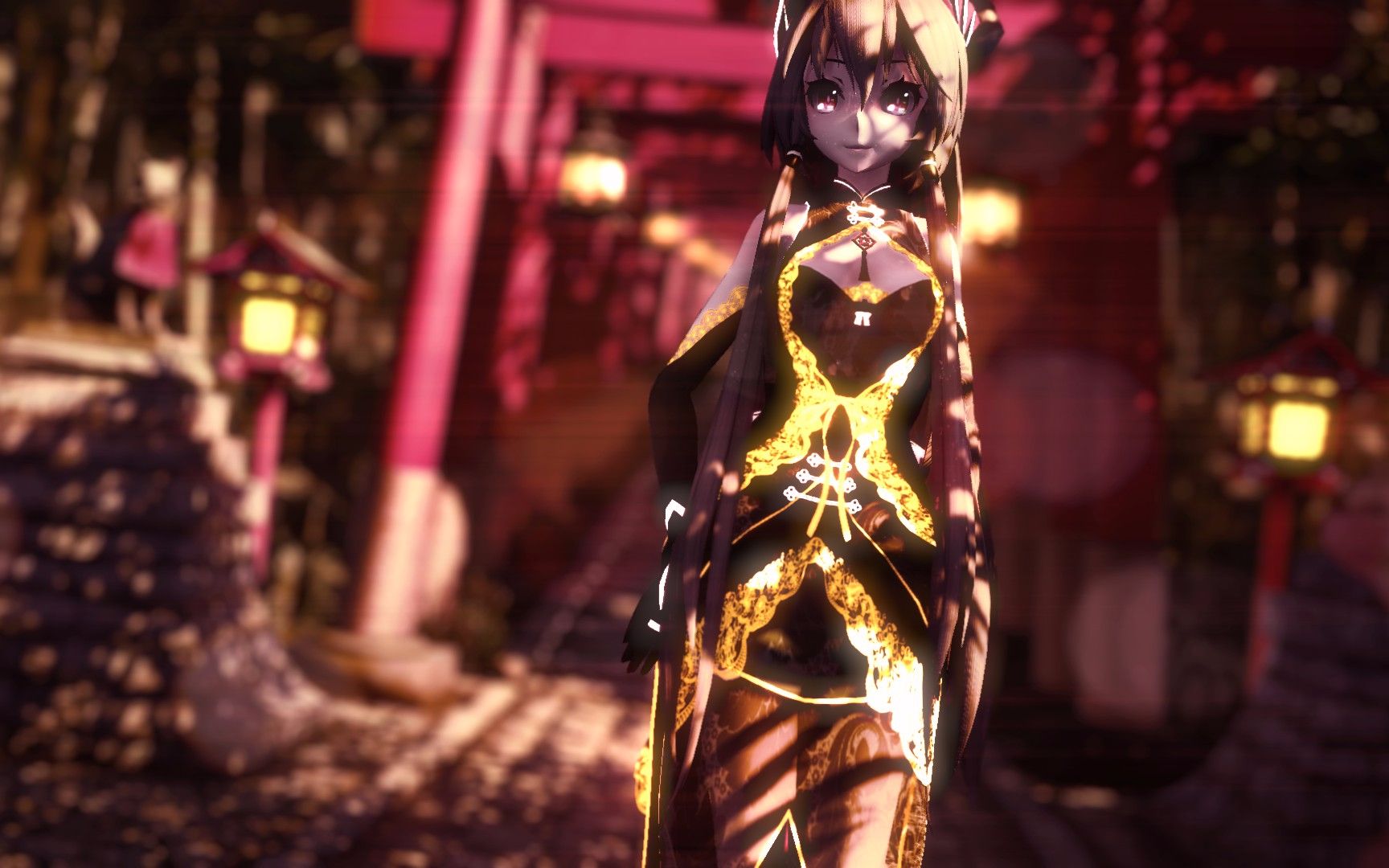 1】新青鸾式旗袍洛天依的『 落花情 』_哔哩哔哩 (゜-゜)つロ 干杯