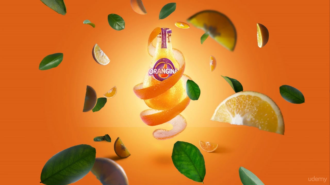 ps饮料广告平面设计实例训练视频教程