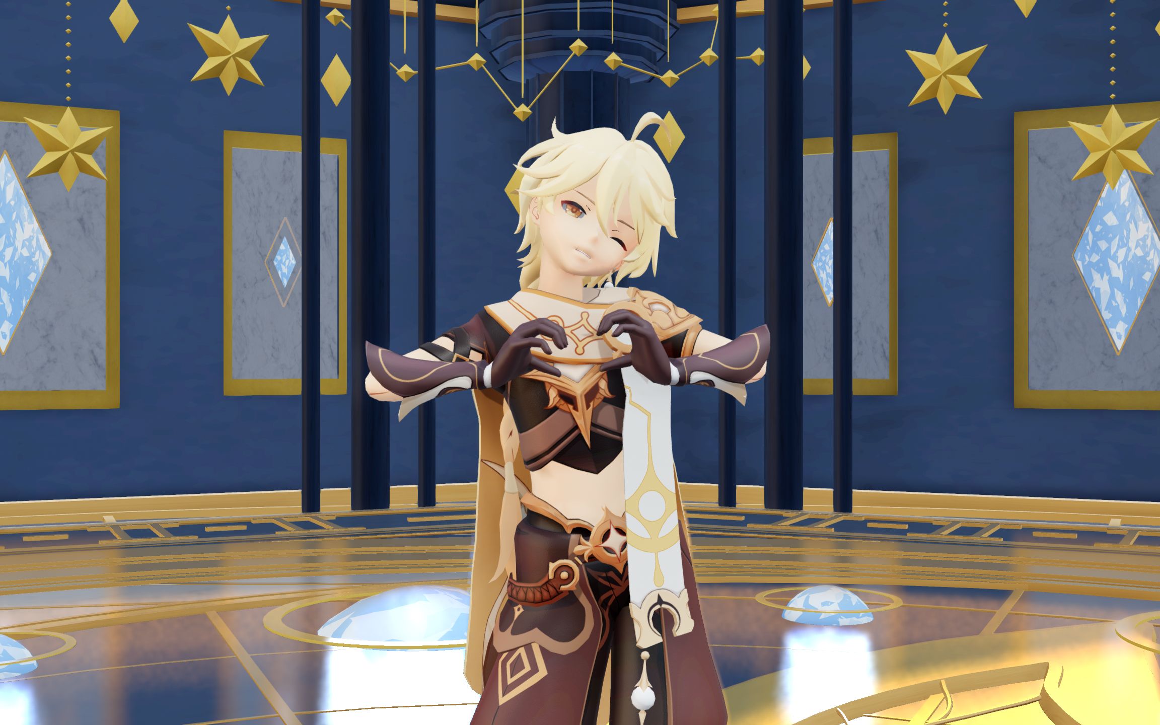 原神空mmd龙哥的夏日时光hdrsummertime