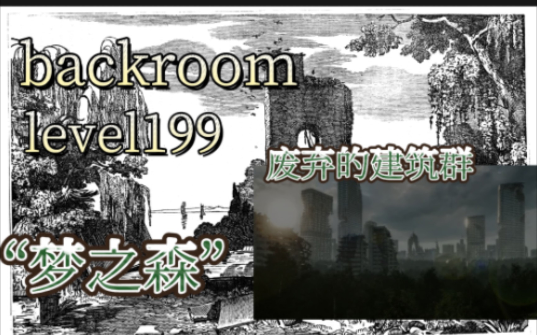 [图]【backroom】level199-“梦之森”，存在于梦中的层级，同时也是可惜的