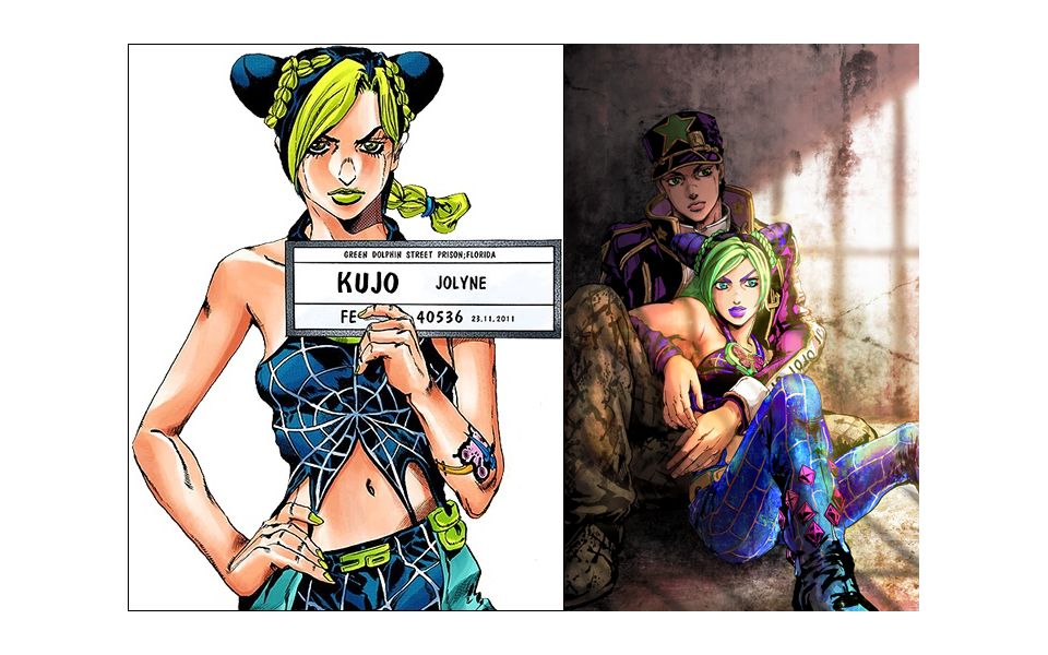 [图]JoJo(第6部石之海)01：空条徐伦登场 手指自宅发电与受伤