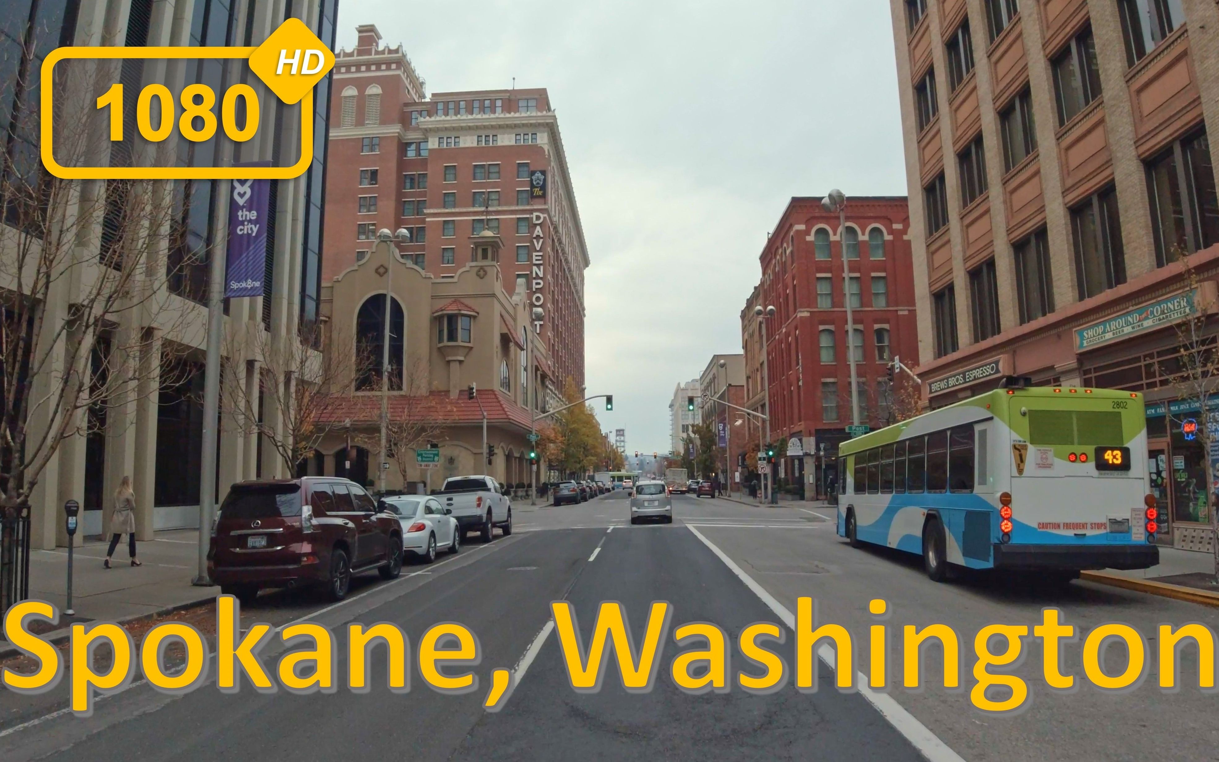 斯波坎,华盛顿州 driving in spokane, washington - 行车旅游vlog