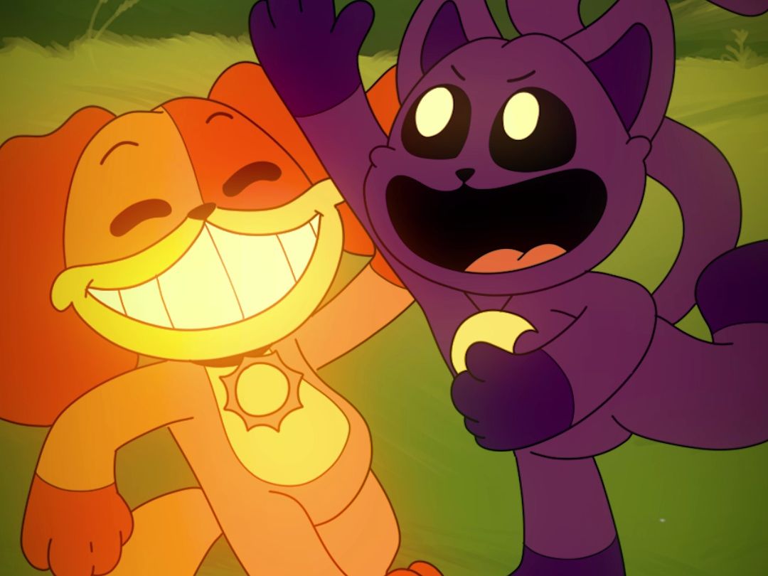 【波比的游戏时间/动画】childhood friends: dogday and catnap