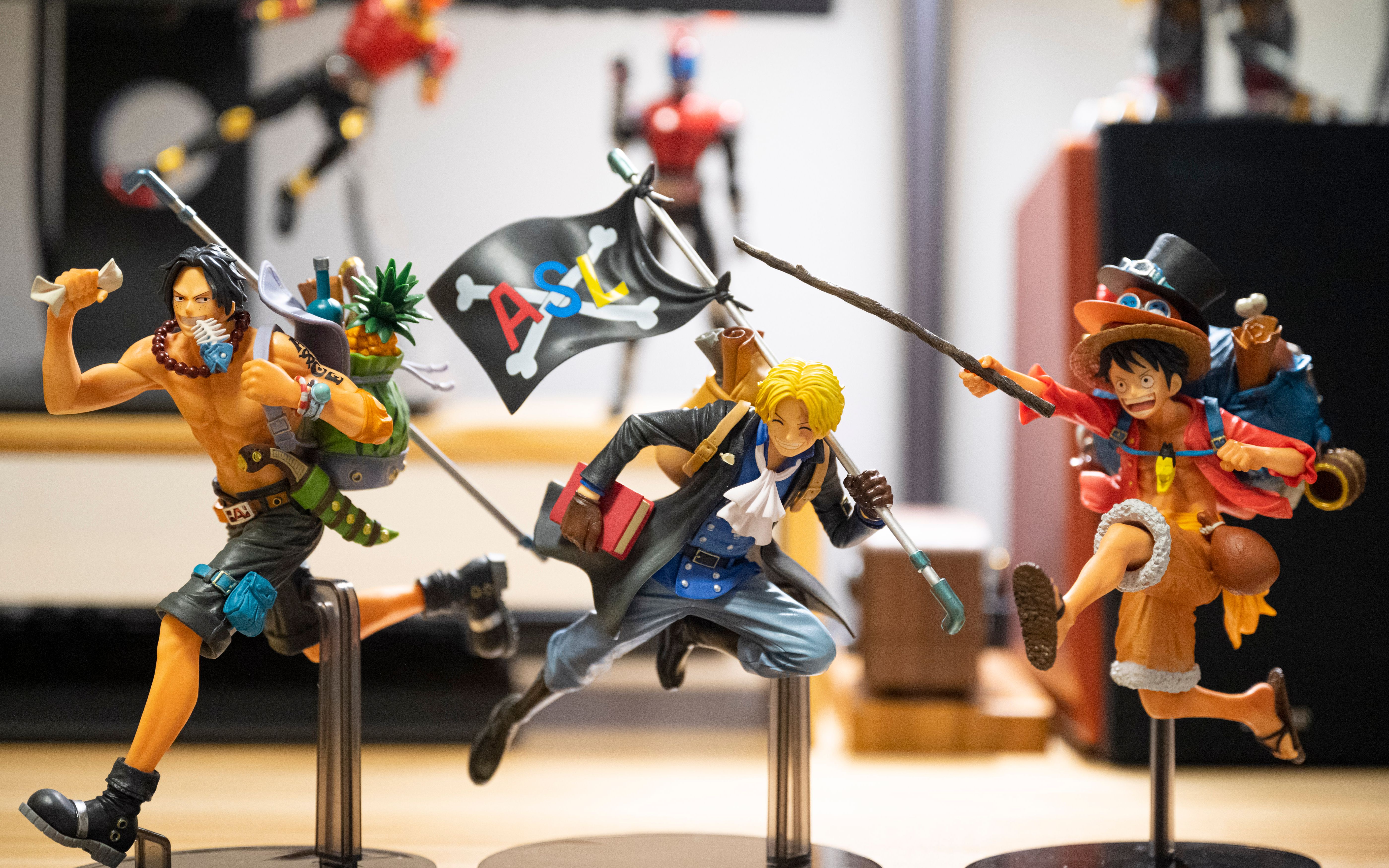 三兄弟の絆!海贼王手办开箱