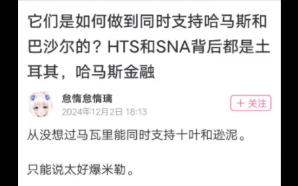 之前哈马斯资金它说来自伊朗,现在又开始说是土耳其.哦,它反华.这会说得通了.哔哩哔哩bilibili