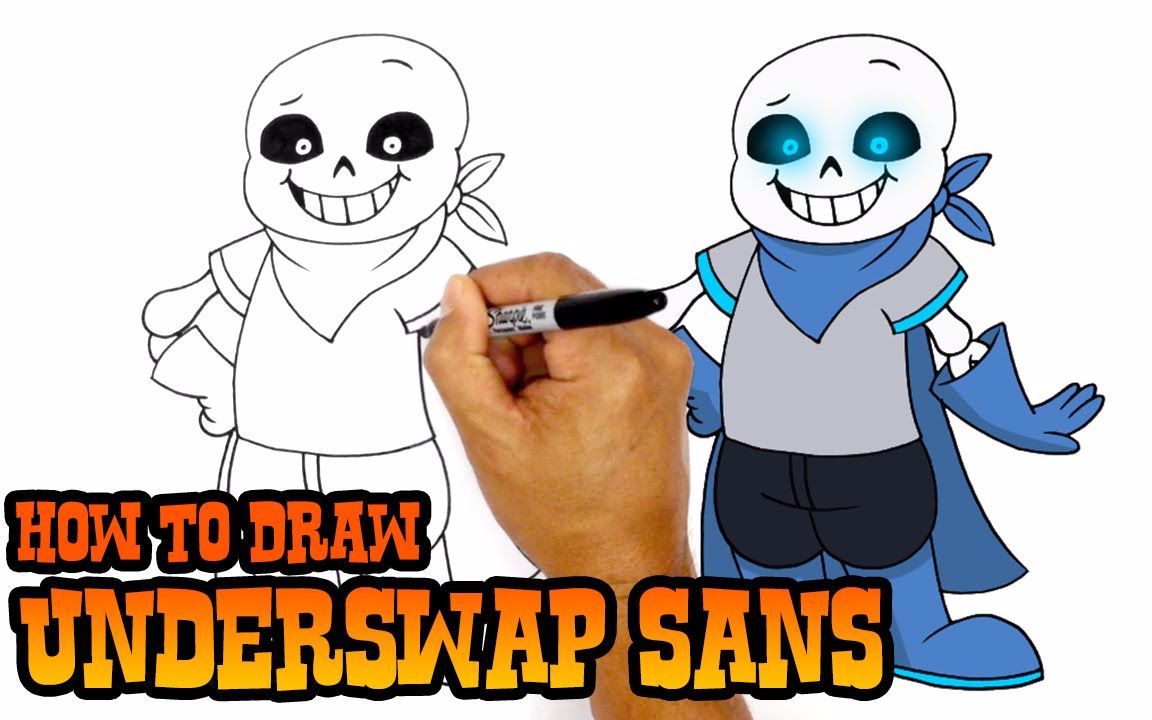 undertale教你画一只underswapsans