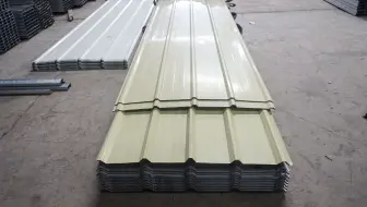 5公分厚夹心泡沫瓦950型彩钢瓦钢结构蓝色屋面板房铁皮瓦佛山生产厂家-西东钢材