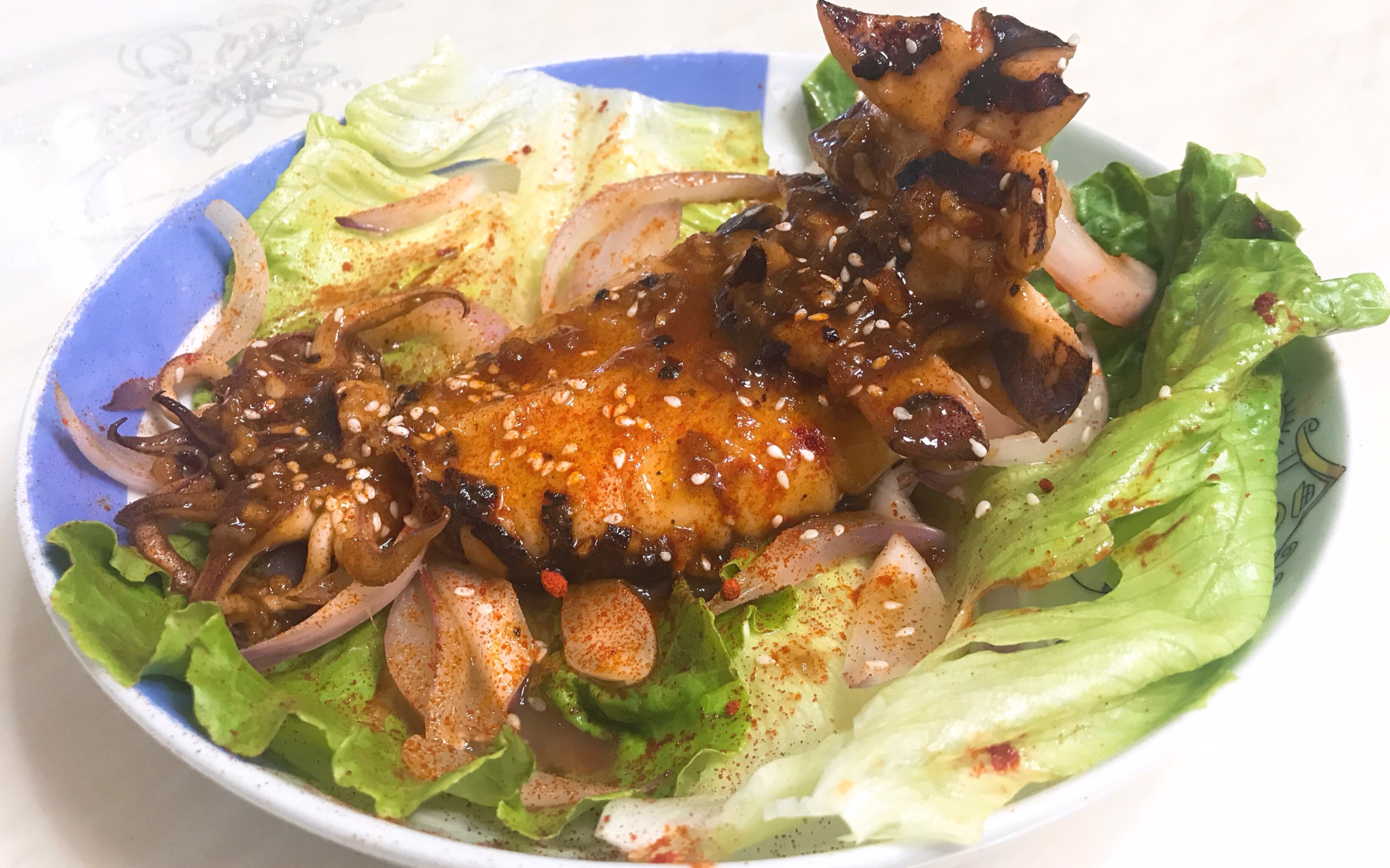 香煎鱿鱼这鱿鱼熟了怎么还会立着