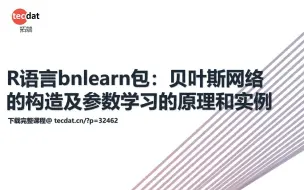 Скачать видео: R语言bnlearn包：贝叶斯网络的构造及参数学习的原理和实例