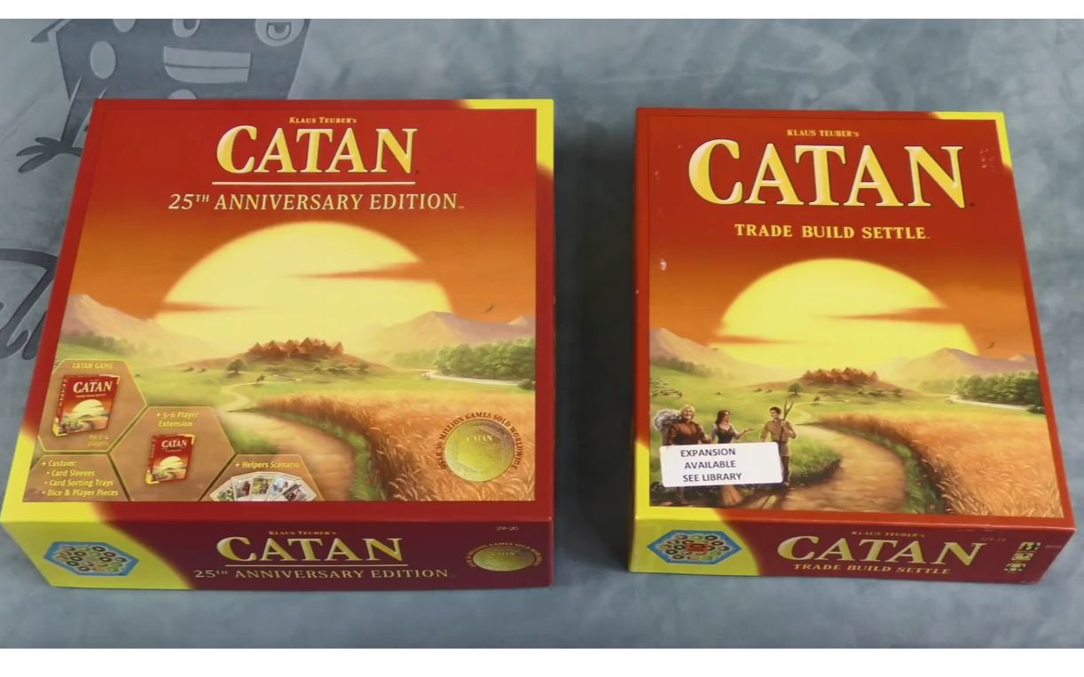 [图]《卡坦岛25周年纪念版》和基础版对比 Catan_ 25th Anniversary Edition Comparison - with Tom Vasel