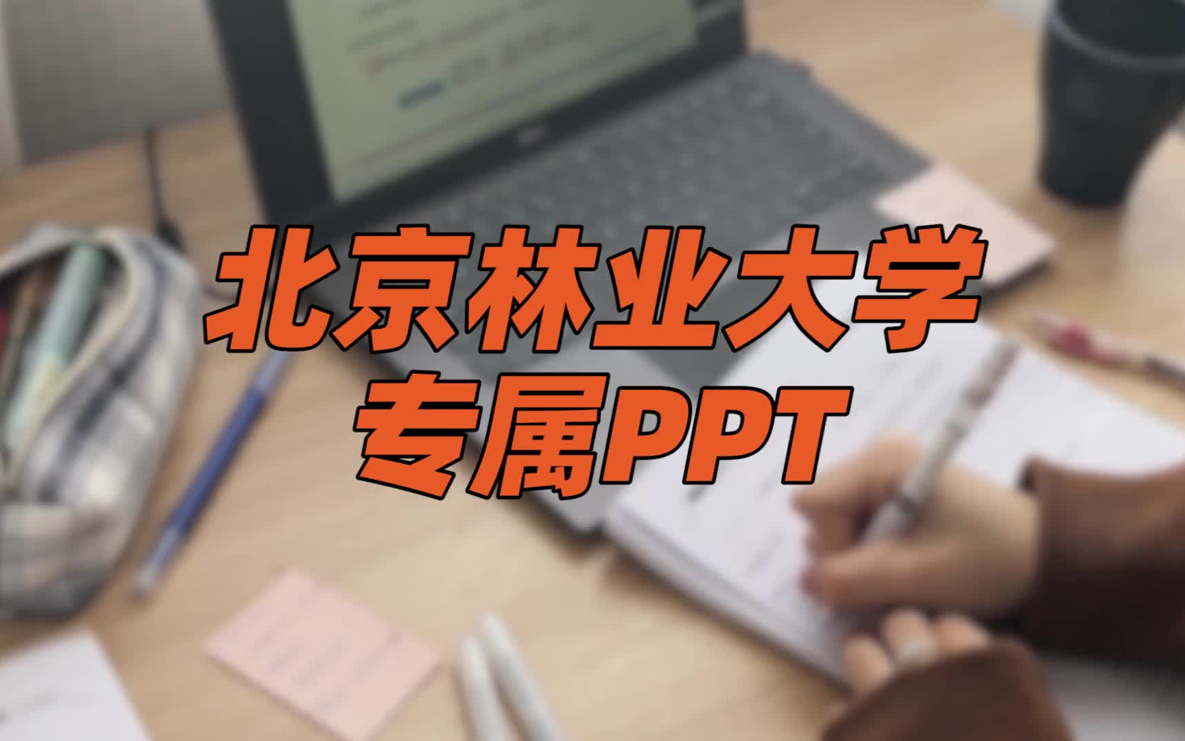 北京林业大学|ppt模板哔哩哔哩bilibili