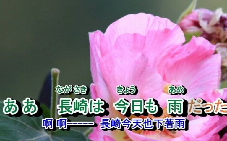 [图]邓丽君  長崎は今日も雨だった (淚的小雨)  （中日文字幕)