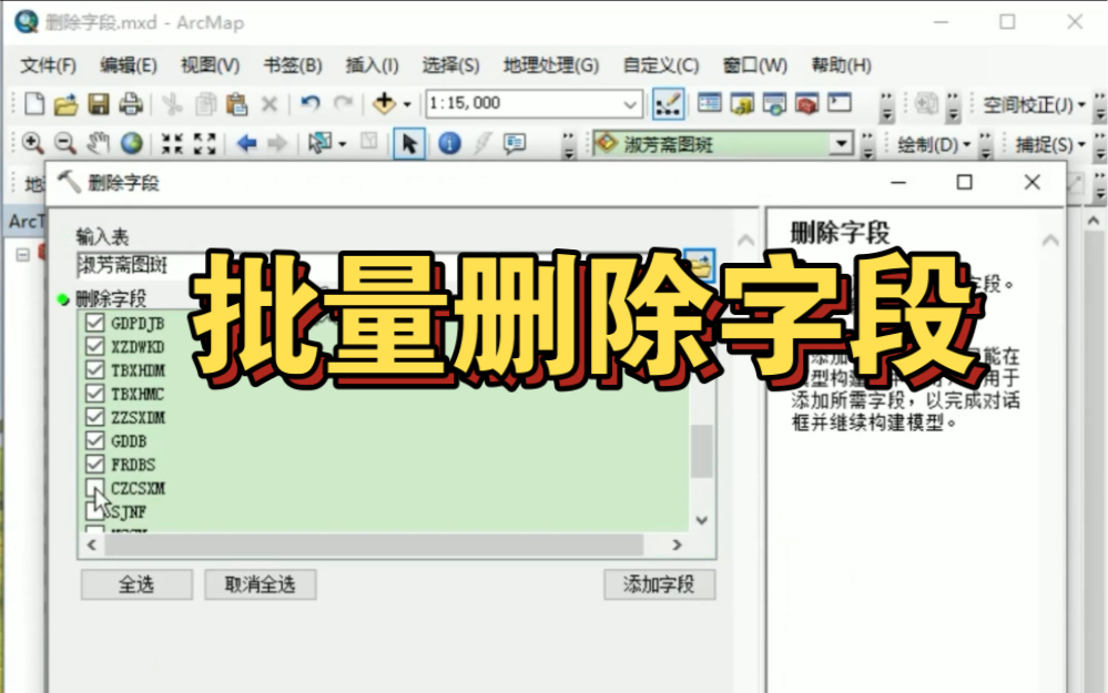 Arcgis小技巧|批量删除字段哔哩哔哩bilibili