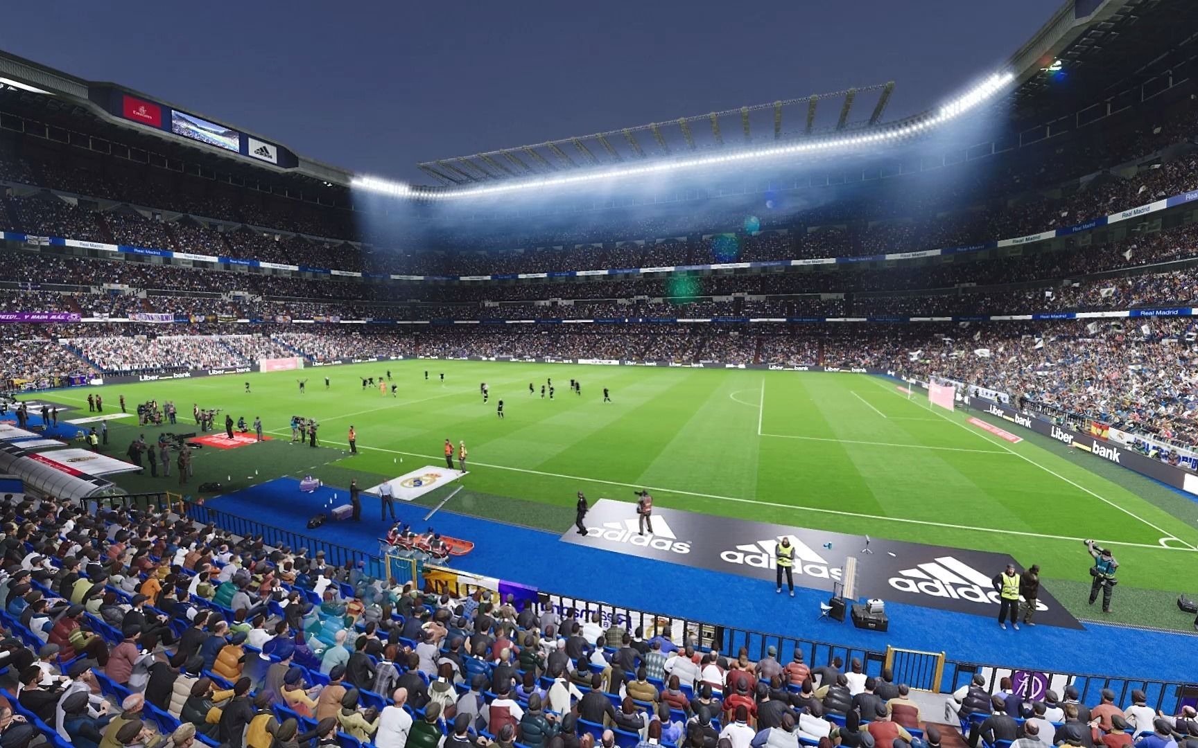 竞技,伯纳乌见证马德里德比战,感受超真实转播现场 pes实况足球2021