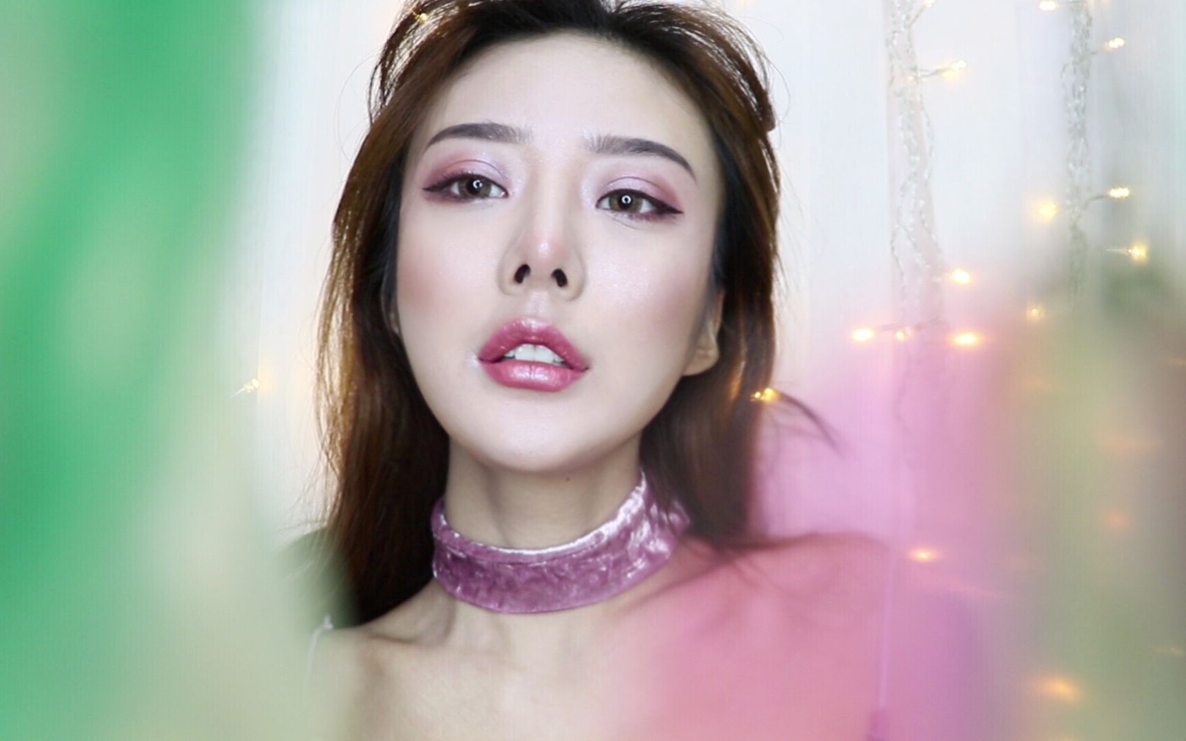 吴禹/blingbling 的粉色系妆容,最近御姐气场强大,介么粉嫩的妆,本
