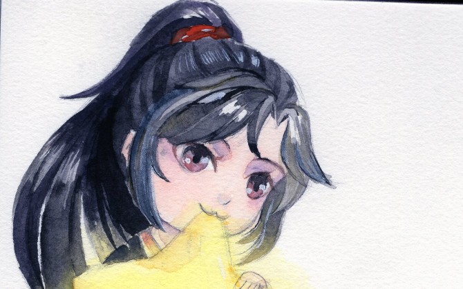 [石榴的水彩][魔道祖师手绘]魏无羡生日快乐1031!