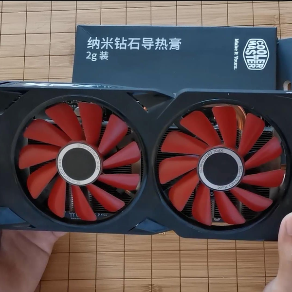 矿渣讯景RX570卡生巅峰更换酷冷至尊硅脂，降14度重获新生！_哔哩哔哩_ 