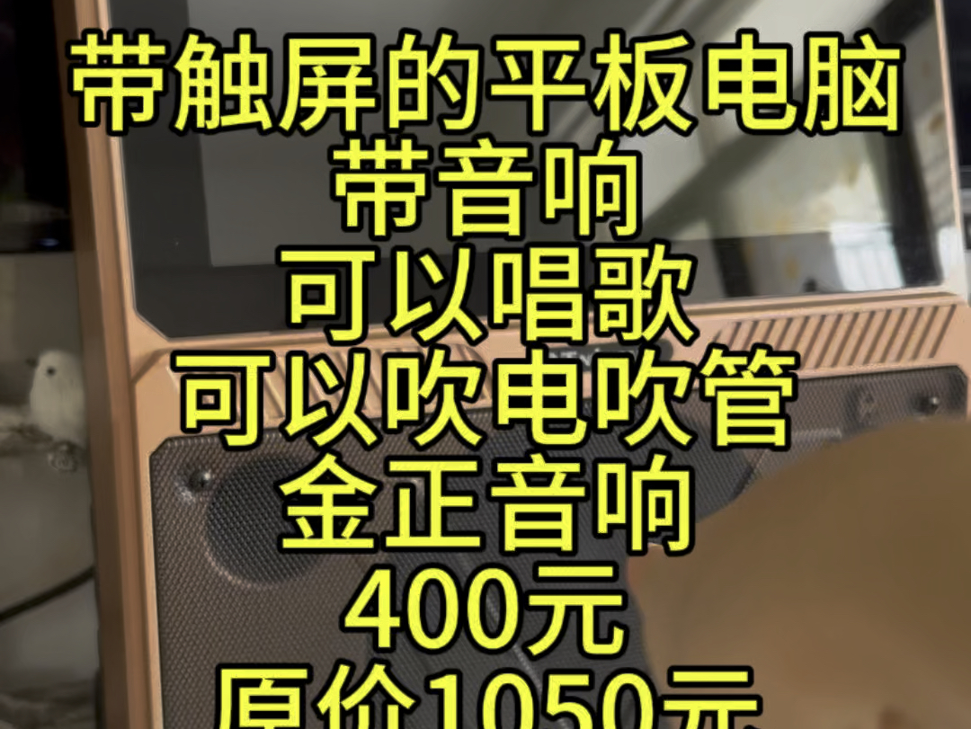 带触屏的平板电脑带音响可以唱歌可以吹电吹管的金正音响400元带走,原价1050元#金正音响#带平板的音响#二手音响#电吹管音响哔哩哔哩bilibili