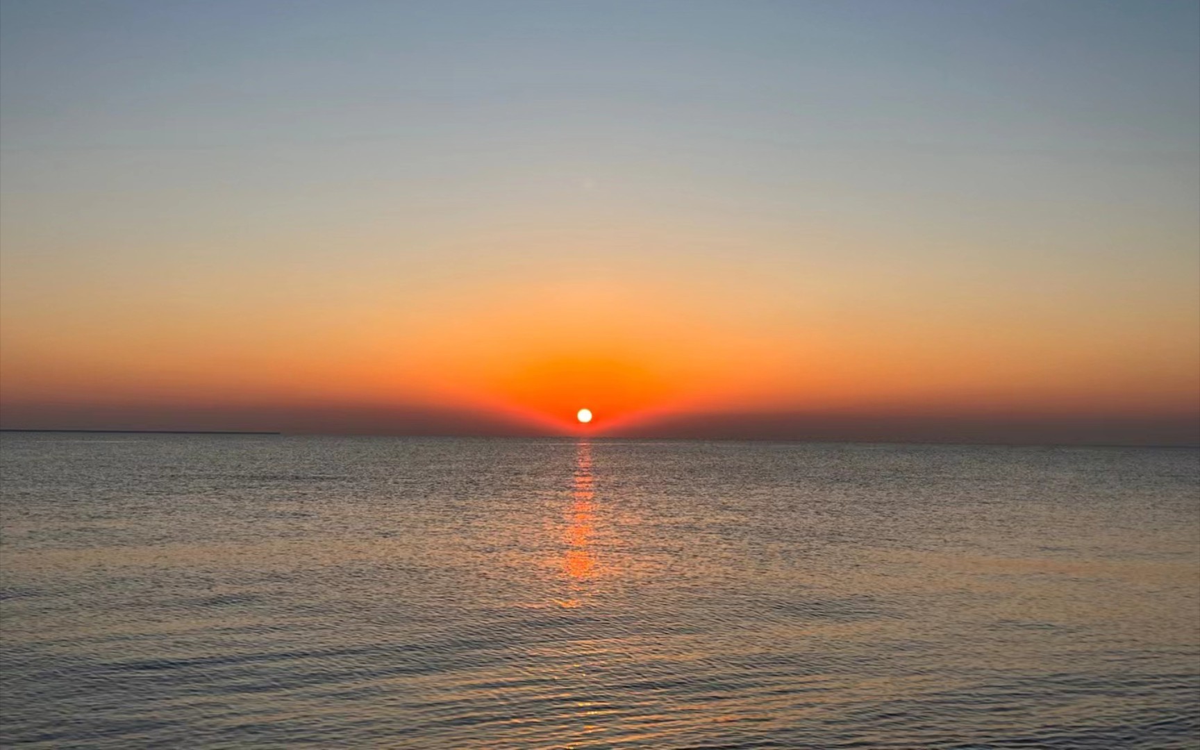 在天津看海上日出