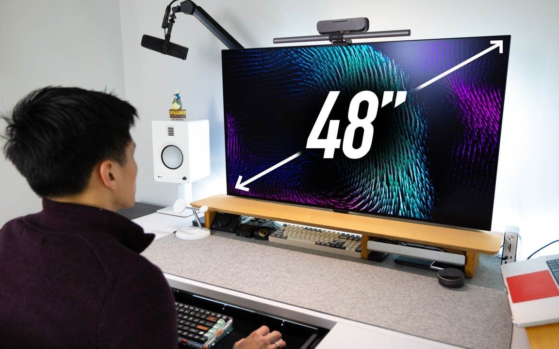 使用 48寸 显示器!是什么体验 ?lg 48gq900