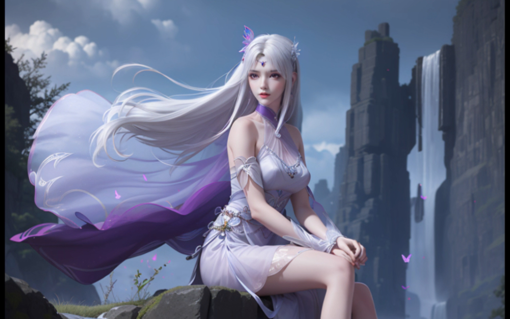 斗破苍穹小医仙,婚纱 紫衣