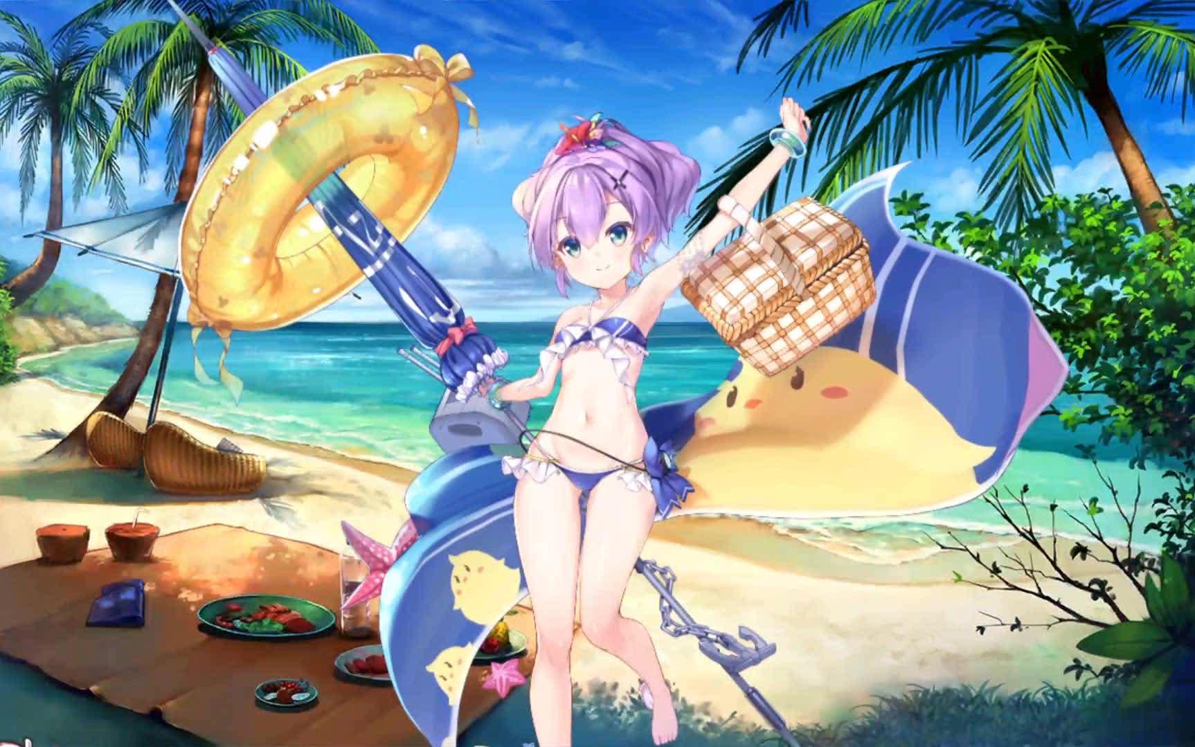 【碧蓝航线】标枪新皮肤沙滩野餐会 标枪世界第一可爱!