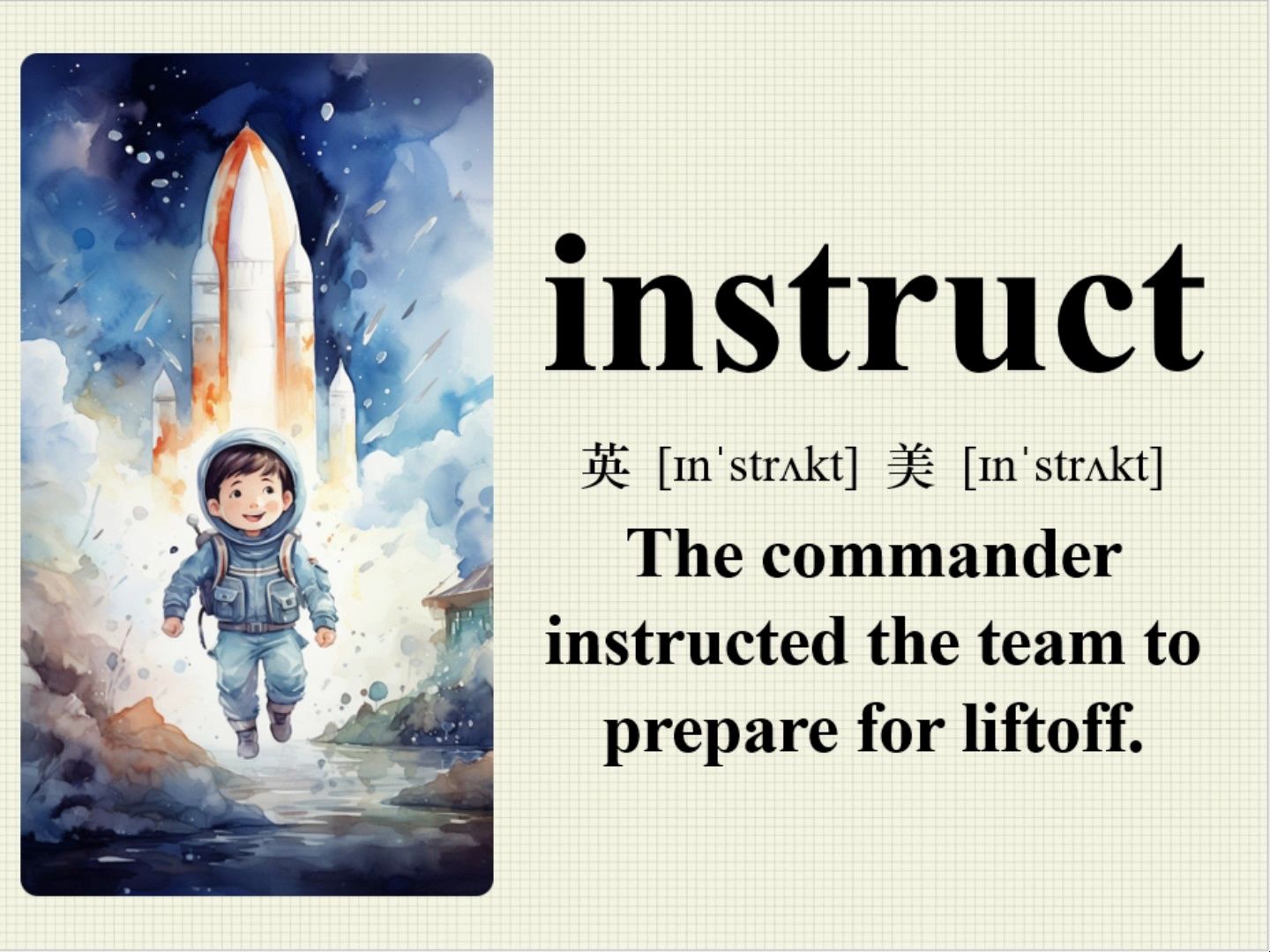 instruct 看图说话 记单词哔哩哔哩bilibili