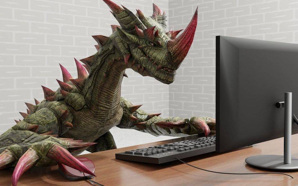 【mhfz】大剑 lv1000极征红黑龙