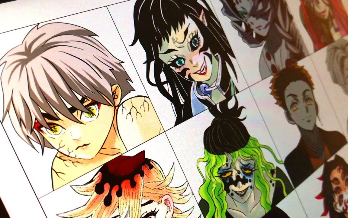 【鬼灭之刃】绘制出性转后的十二鬼月会是什么样的呢!