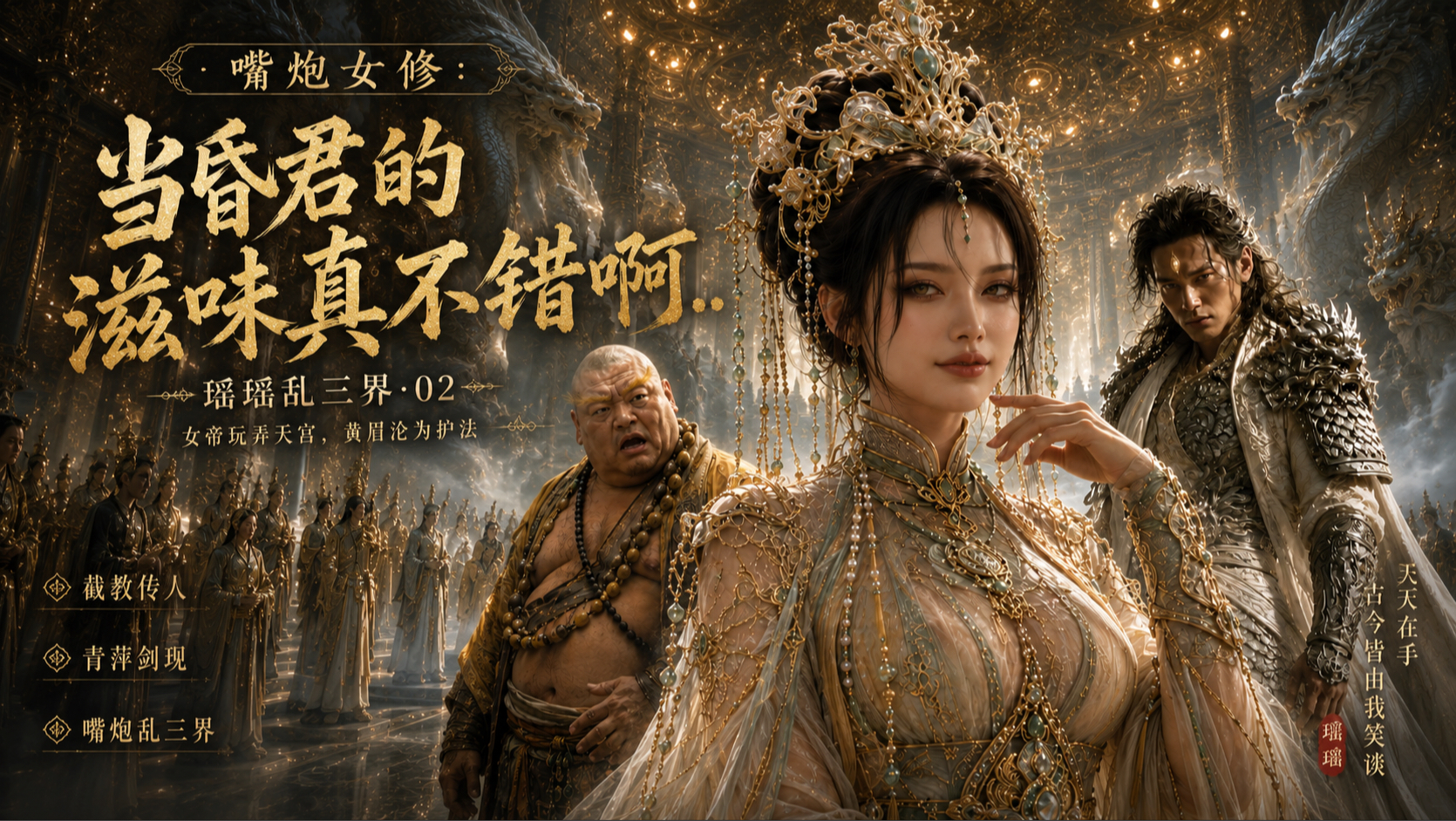 嘴炮女修：当天庭昏君的滋味真不错啊。。