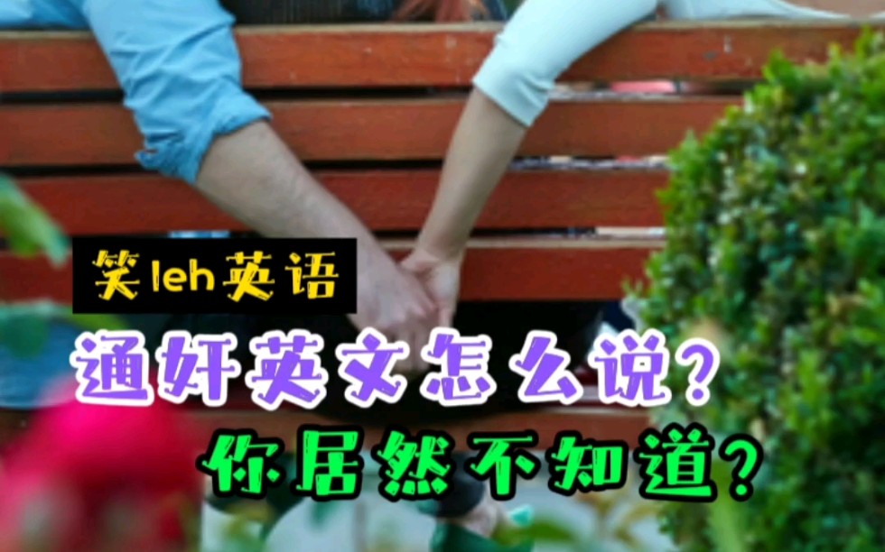 通奸英文怎么说? adultery n.哔哩哔哩bilibili