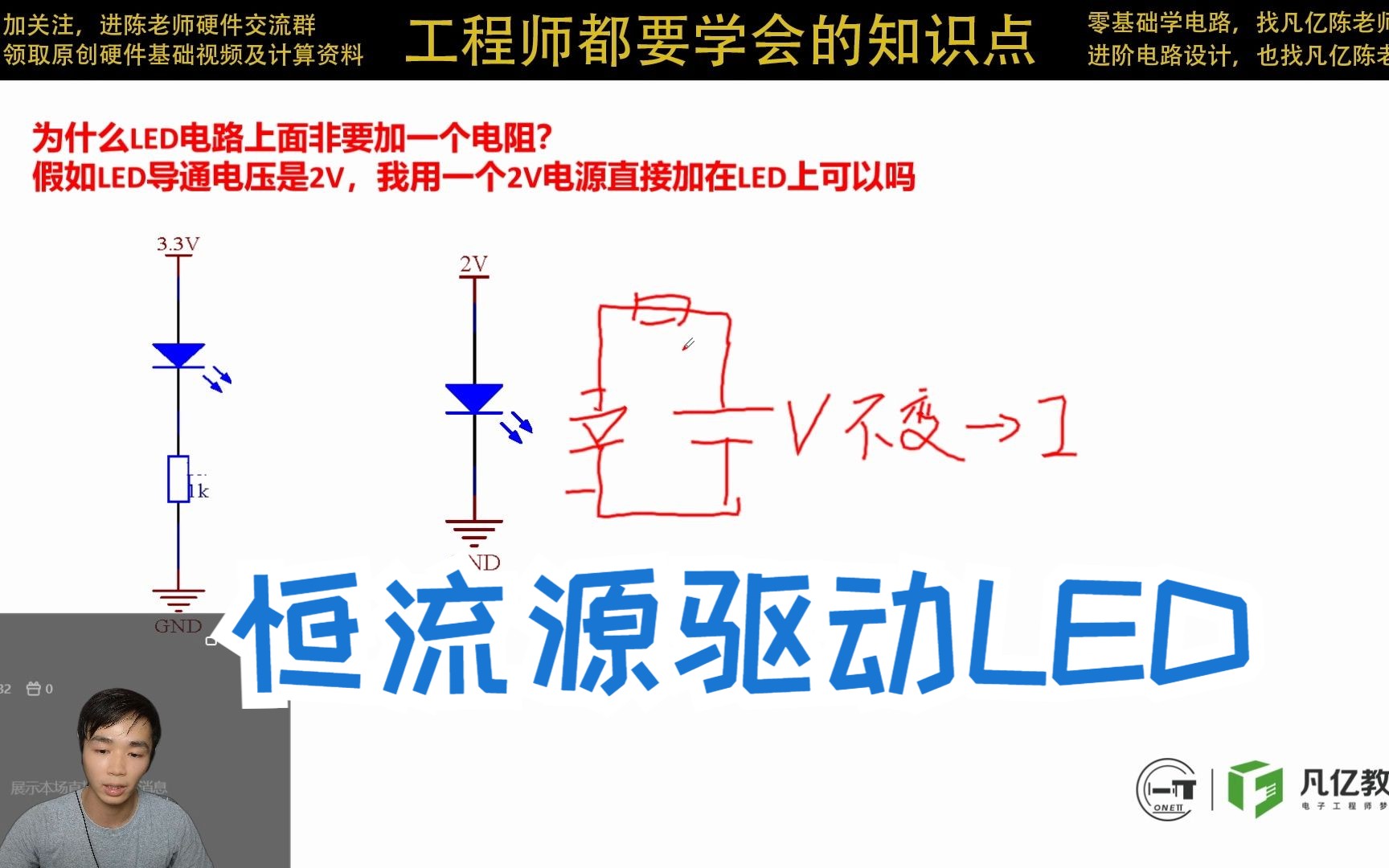 硬件基础教程恒流源驱动LED的好处哔哩哔哩bilibili