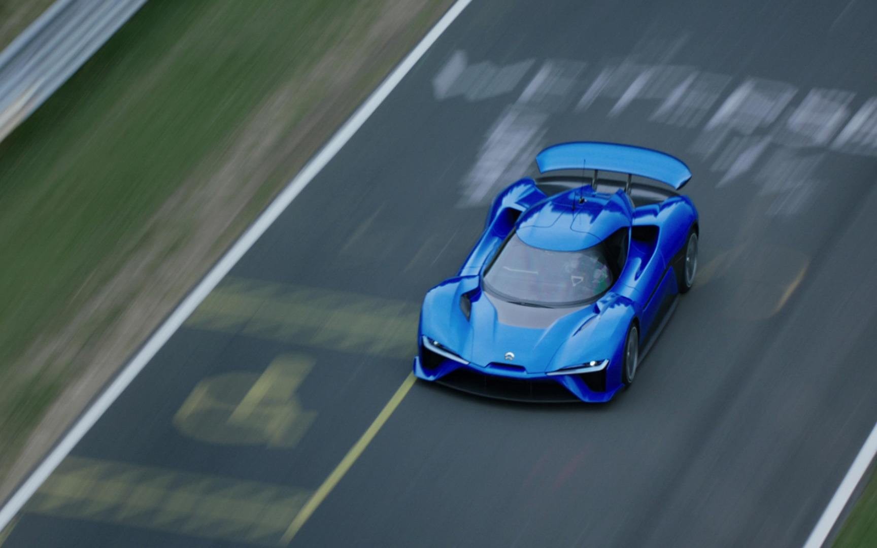 蔚来ep9挑战纽北电动车最快圈速