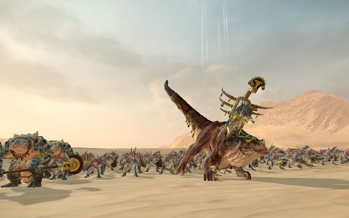 【战锤2】蜥王库伽--古墓女王被顶得飞起