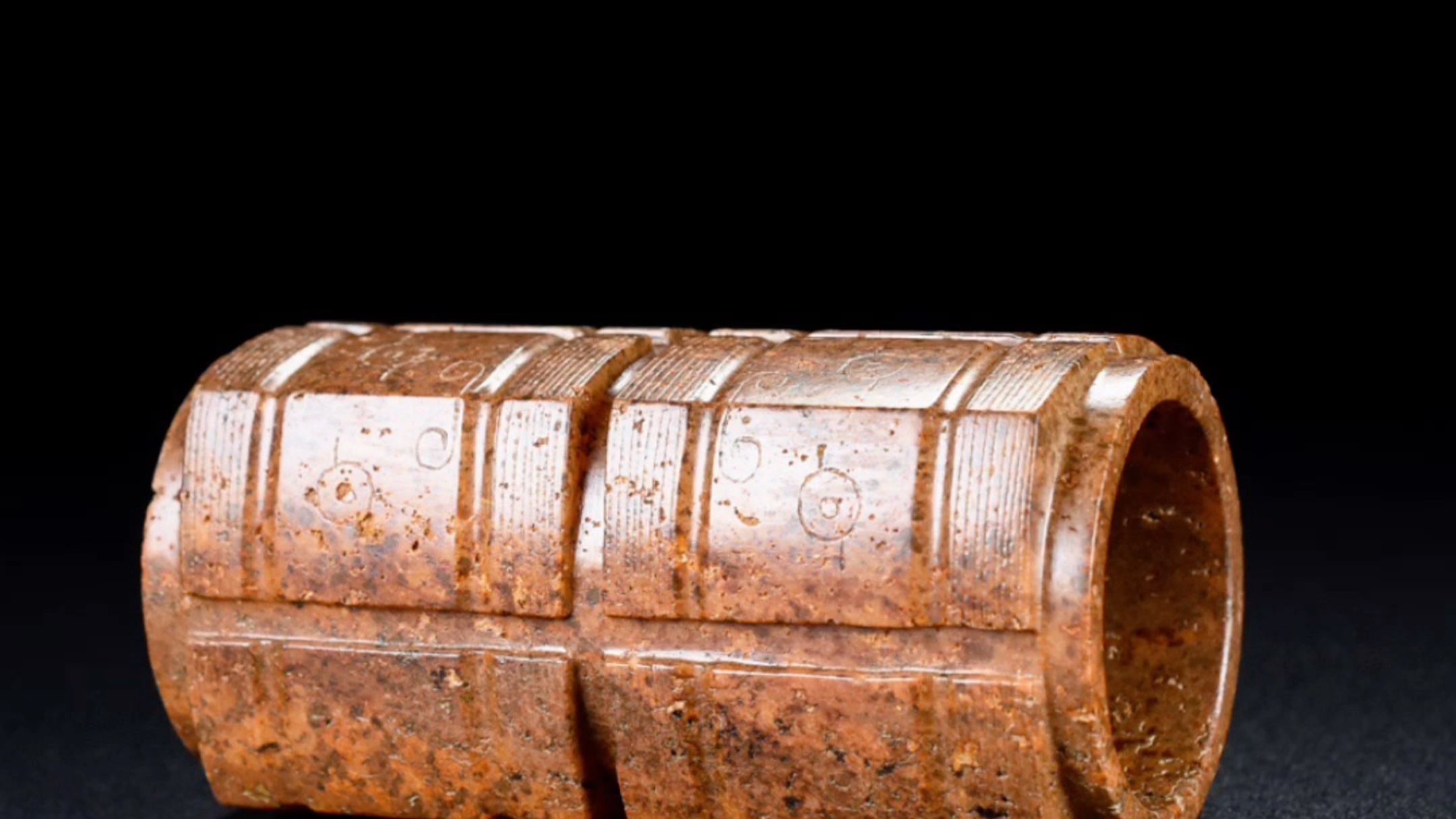 古玉老玉生坑满沁和田玉玉琮