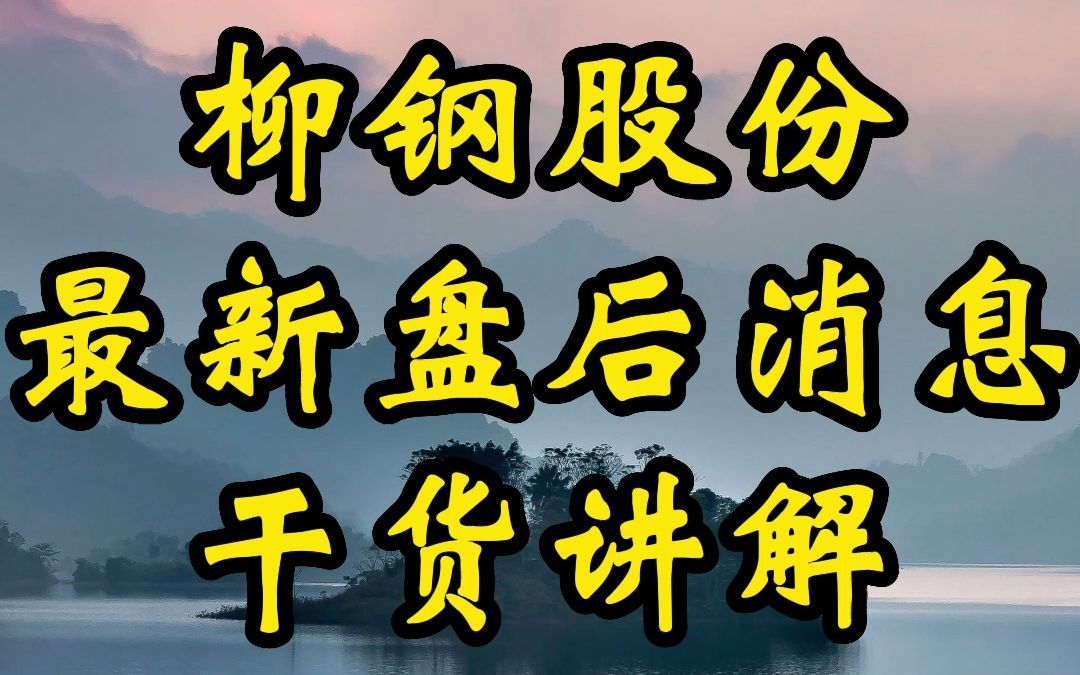 12.14柳钢股份 本日复盘+明日走势讲解哔哩哔哩bilibili